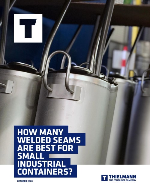 How many welded seams are best for small industrial containers?